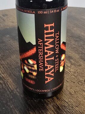 Tallow & Steel Aftershave Splash - Himalaya - Full Bottle/Old Labeling